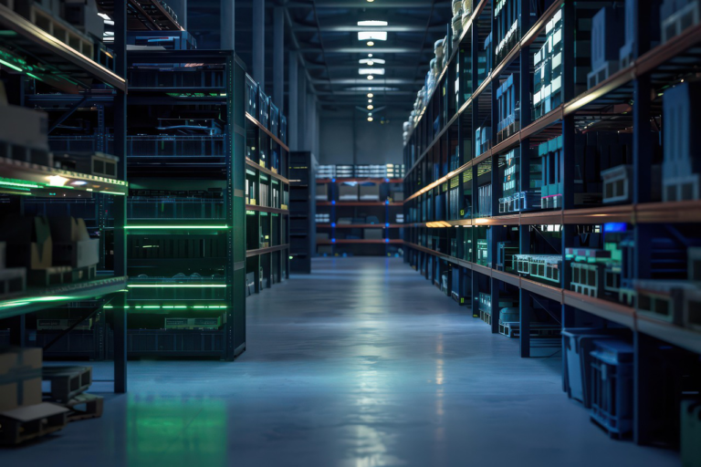 High-Tech Warenhouse, mit EEW-Förderung, Gebäudeleittechnik